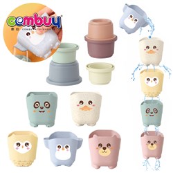 CB890654 CB890664 CB890669 - Bathroom blocks bucket game spray water baby animals bath stacking toy